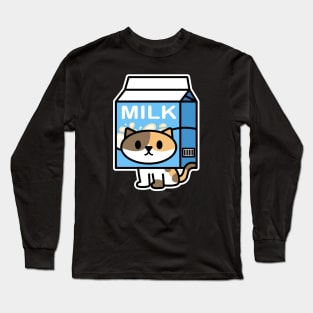 Milk Cat Long Sleeve T-Shirt